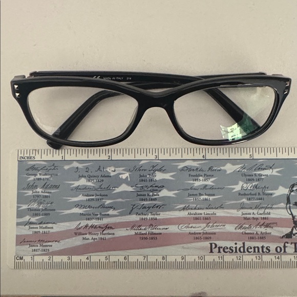 Valentino Women's Black Glasses with Case - Picture 5 of 8